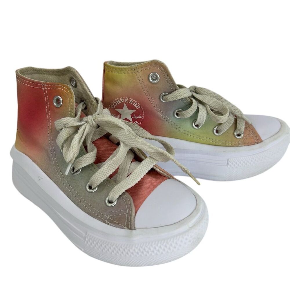 Converse Chuck Taylor All Star Mermaid Platform Sneakers Size 12 Tie Dye